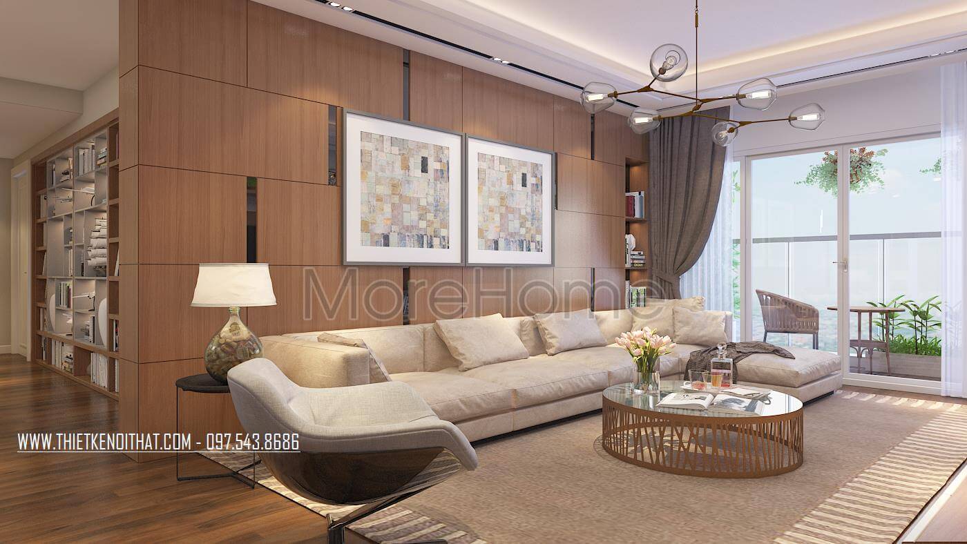 Thiết kế nội thất căn hộ chung cư mandarin cao cấp